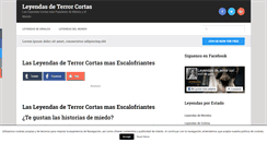 Desktop Screenshot of leyendasdeterrorcortas.com