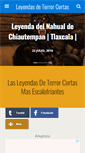 Mobile Screenshot of leyendasdeterrorcortas.com