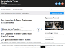 Tablet Screenshot of leyendasdeterrorcortas.com